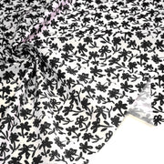 Tissu cotonnade aux fleurs japonaise & dessins à l'encre de Chine : rouge, noir, bleu - OEKO - TEX - tissuspipi.com