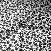 Tissu cotonnade aux fleurs japonaise & dessins à l'encre de Chine : rouge, noir, bleu - OEKO - TEX - tissuspipi.com