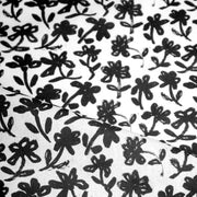 Tissu cotonnade aux fleurs japonaise & dessins à l'encre de Chine : rouge, noir, bleu - OEKO - TEX - tissuspipi.com
