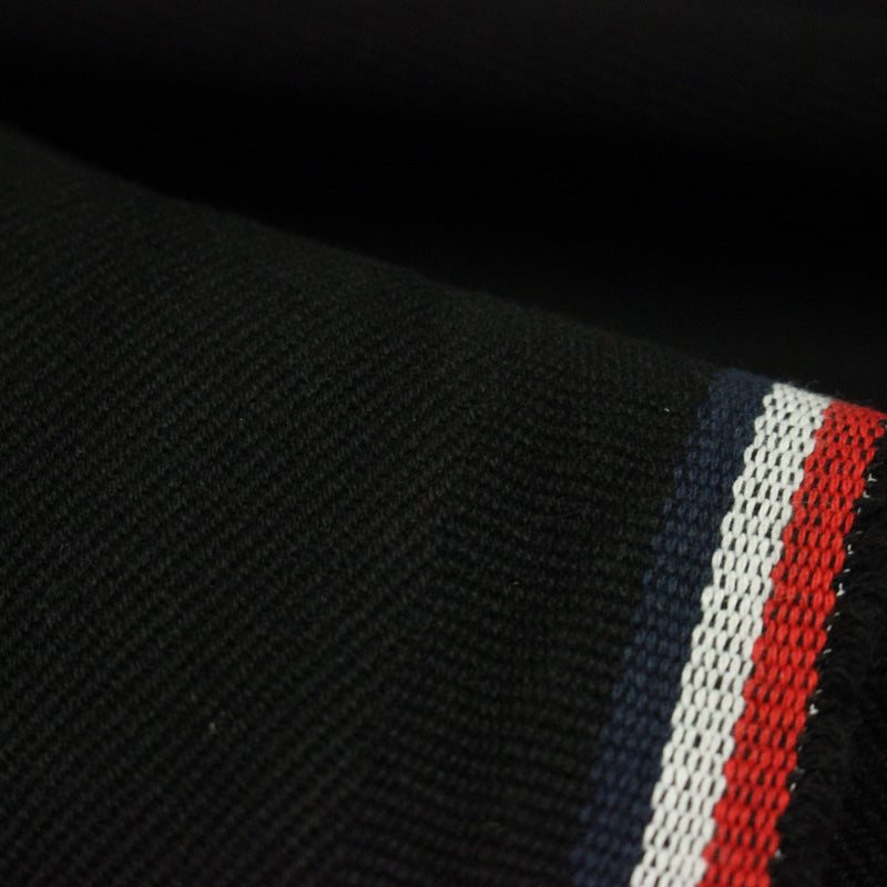 Tissu SERGÉ DENIM DE COTON ÉPAIS : trois couleurs - Matière recyclée & fabrication française - tissuspipi.com