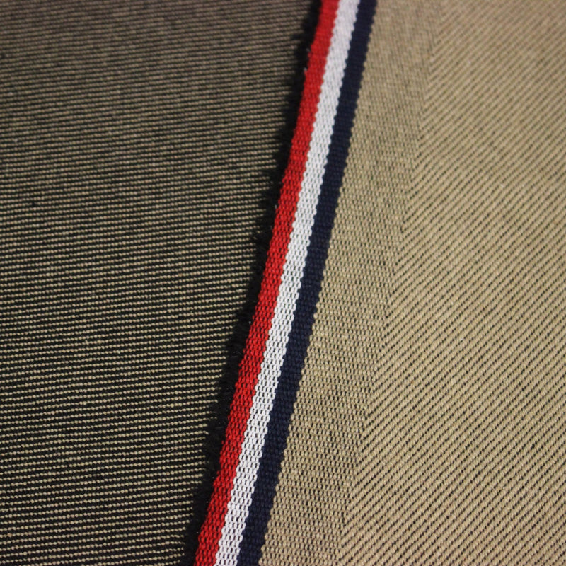 Tissu SERGÉ DENIM DE COTON ÉPAIS : trois couleurs - Matière recyclée & fabrication française - tissuspipi.com
