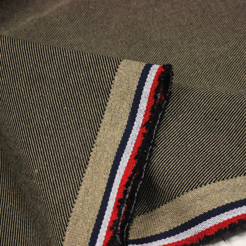 Tissu SERGÉ DENIM DE COTON ÉPAIS : trois couleurs - Matière recyclée & fabrication française - tissuspipi.com