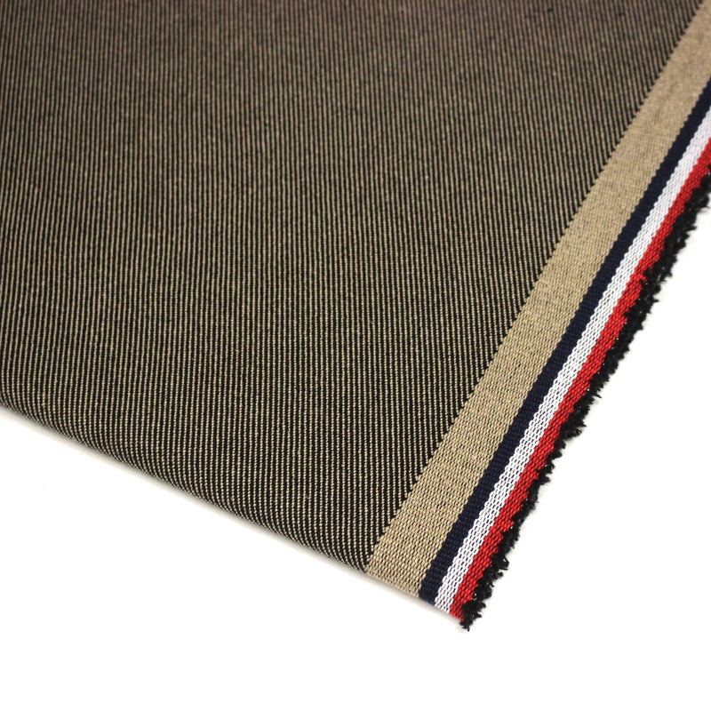 Tissu SERGÉ DENIM DE COTON ÉPAIS : trois couleurs - Matière recyclée & fabrication française - tissuspipi.com