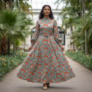 Tissu coton TOILE DE JOUY illustrations indiennes, nombreuses couleurs estivales ! - tissuspipi.com