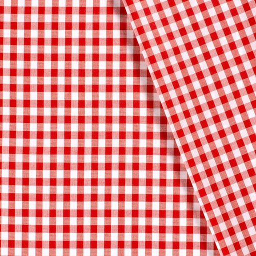 Tissu cotonnade VICHY carreaux 10mm : nombreuses couleurs ! - STANDARD 100 OEKO - TEX - tissuspipi.com