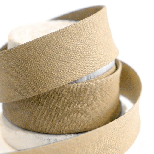 Biais de coton uni SABLE - tissuspipi.com