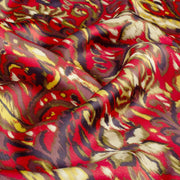 Tissu habillement satin duchesse, imprimé fleur indien multicolore : nombreuses couleurs - tissuspipi.com