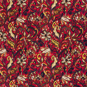 Tissu habillement satin duchesse, imprimé fleur indien multicolore : nombreuses couleurs - tissuspipi.com