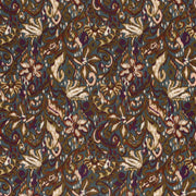 Tissu habillement satin duchesse, imprimé fleur indien multicolore : nombreuses couleurs - tissuspipi.com