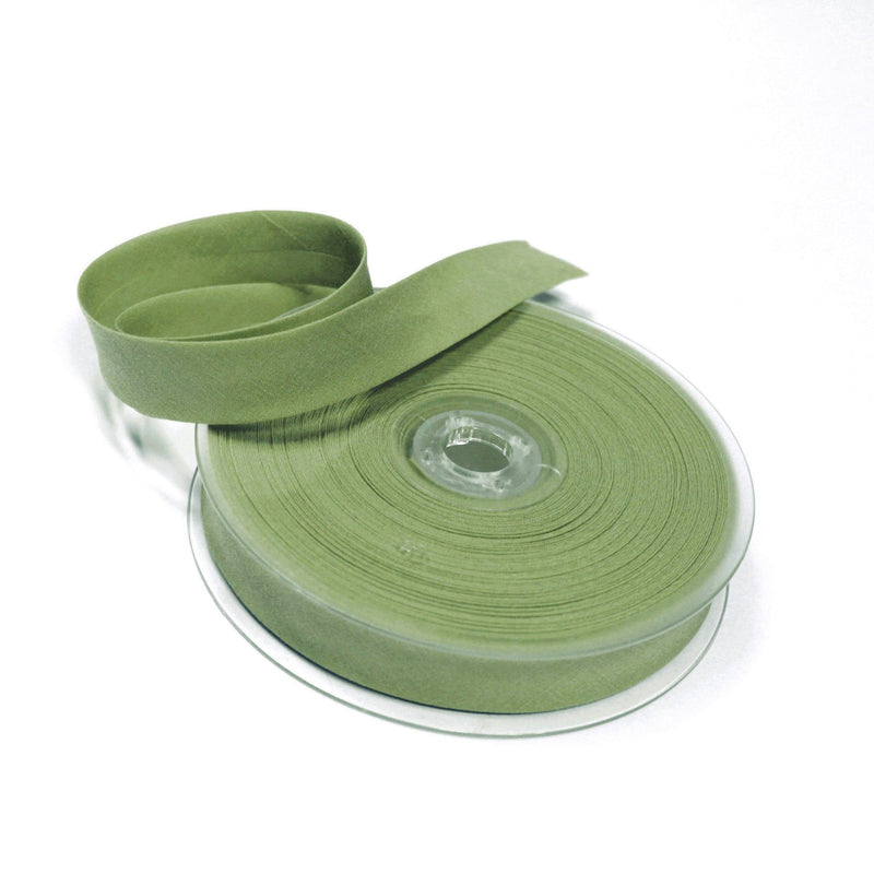 Biais de coton vert sauge - Galette de 25 mètres - tissuspipi.com