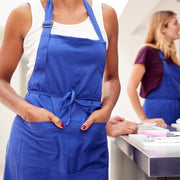 Tissu gabardine coton bleu roi - 325gr/m2 - Fabrication française - tissuspipi.com