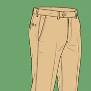 Tissu chino coton élasthanne sable uni - tissuspipi.com