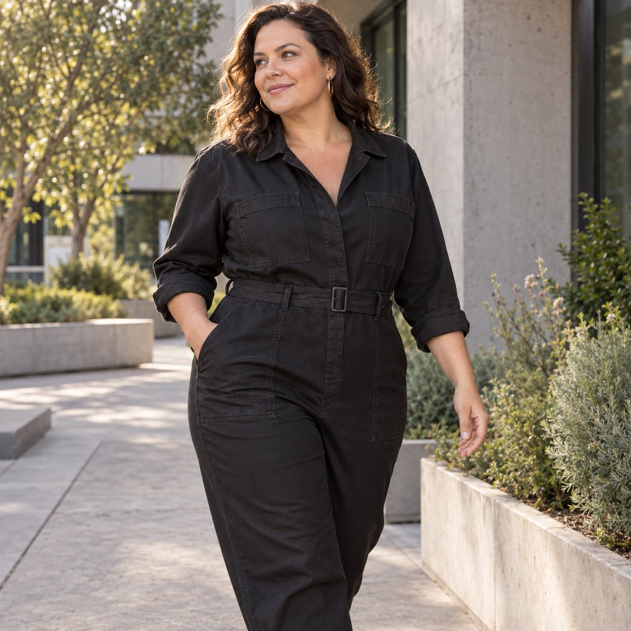 Tissu gabardine polycoton noir - Qualité WORKWEAR - ON DESTOCKE ! - tissuspipi.com