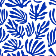 Tissu gabardine imprimée SILHOUETTE : trois motifs bleus et blancs - OEKO - TEX STANDARD 100 - tissuspipi.com