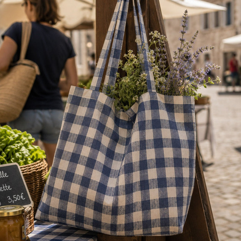 Tissu coton VICHY RUSTIQUE grands carreaux 25mm : nombreuses couleurs tendance ! - tissuspipi.com