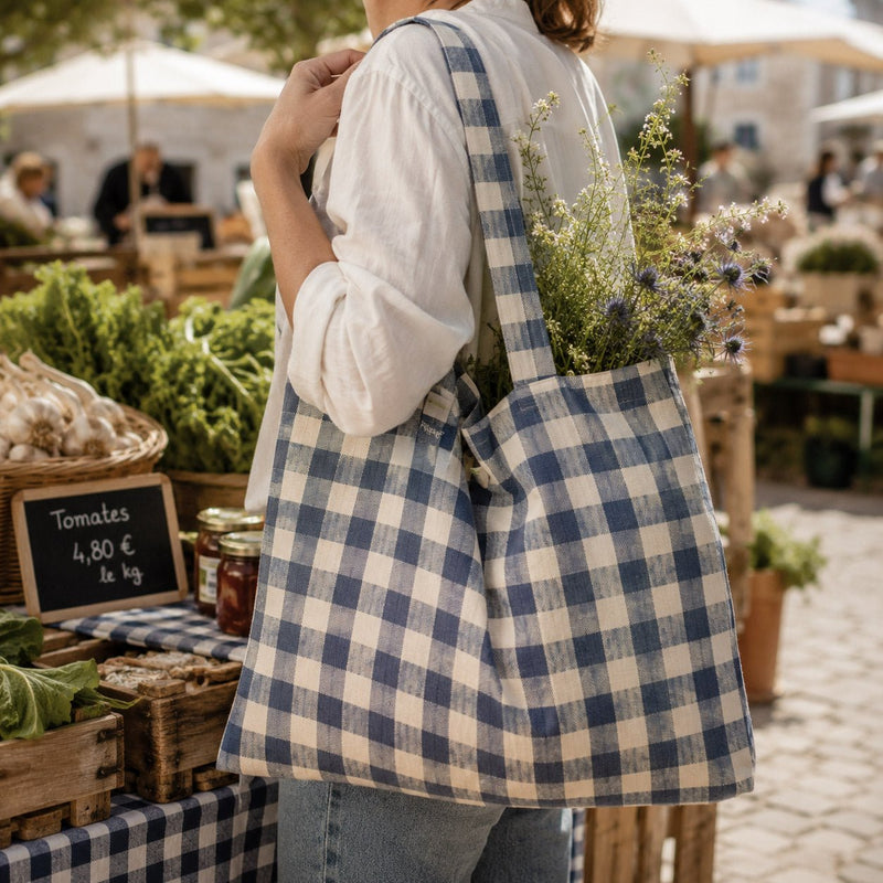Tissu coton VICHY RUSTIQUE grands carreaux 25mm : nombreuses couleurs tendance ! - tissuspipi.com
