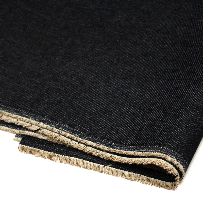 Tissu DENIM brut 100% coton 380gr : BLEU ou NOIR - OEKO - TEX STANDARD 100 - tissuspipi.com