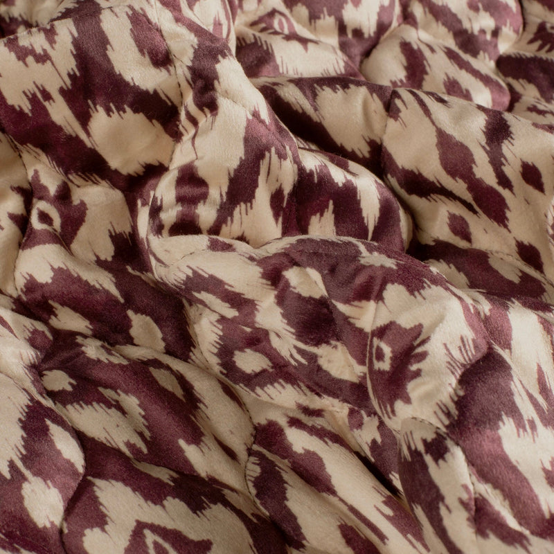Tissu velours matelassé motif IKAT indien, nombreuses couleurs - STANDARD 100 OEKO-TEX - tissuspipi.com