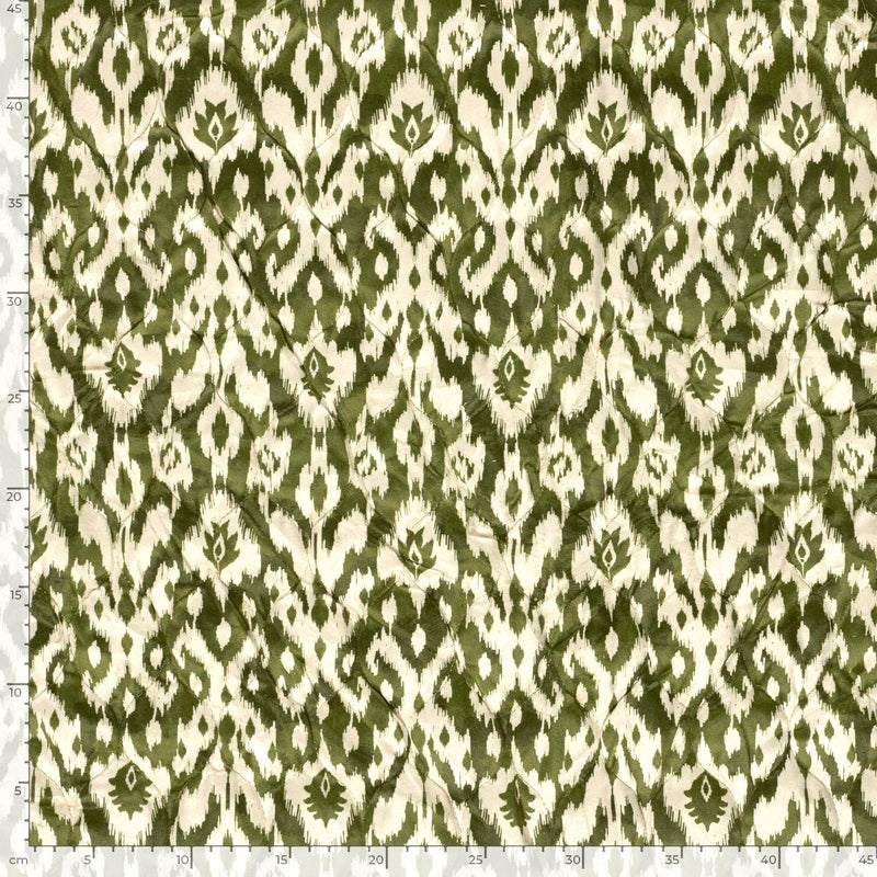 Tissu velours matelassé motif IKAT indien, nombreuses couleurs - STANDARD 100 OEKO-TEX - tissuspipi.com