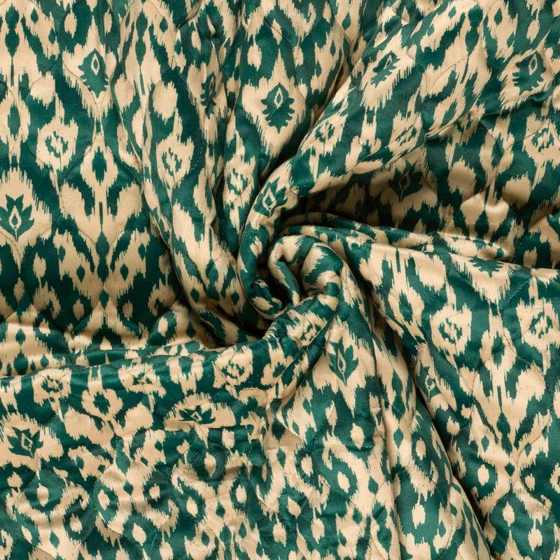 Tissu velours matelassé motif IKAT indien, nombreuses couleurs - STANDARD 100 OEKO-TEX - tissuspipi.com
