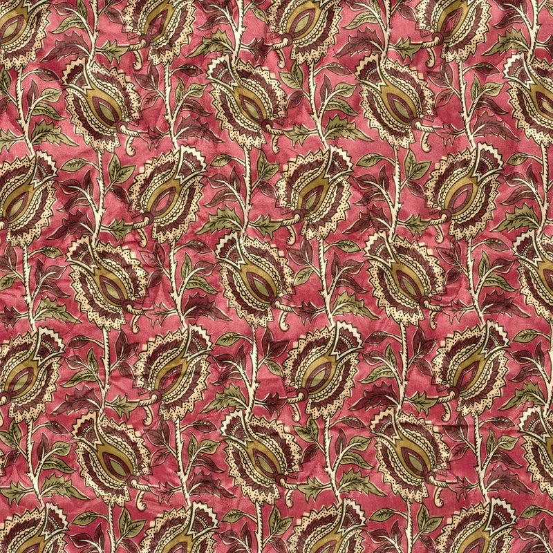Tissu velours matelassé INDIENNES fleuries, nombreuses couleurs - STANDARD 100 OEKO-TEX - tissuspipi.com