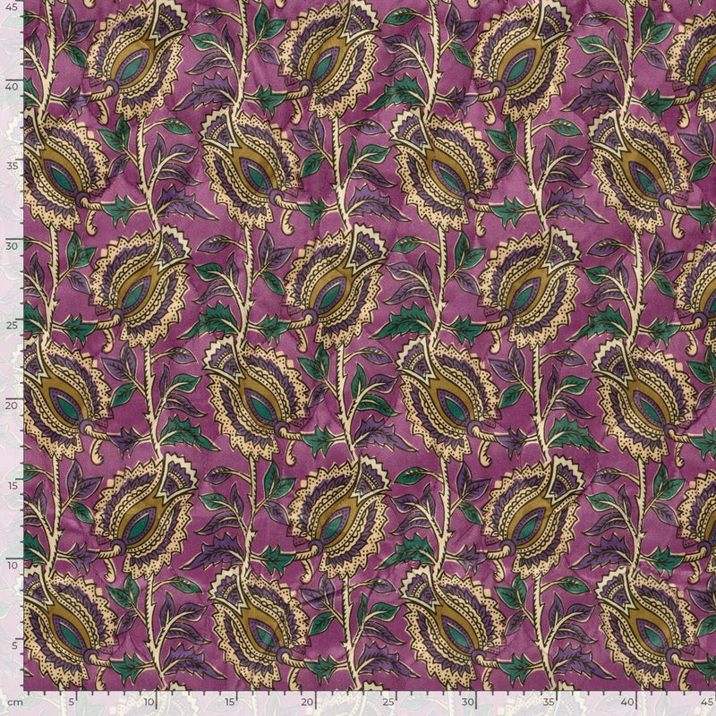 Tissu velours matelassé INDIENNES fleuries, nombreuses couleurs - STANDARD 100 OEKO-TEX - tissuspipi.com