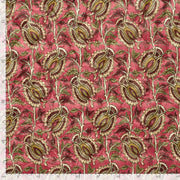 Tissu velours matelassé INDIENNES fleuries, nombreuses couleurs - STANDARD 100 OEKO-TEX - tissuspipi.com