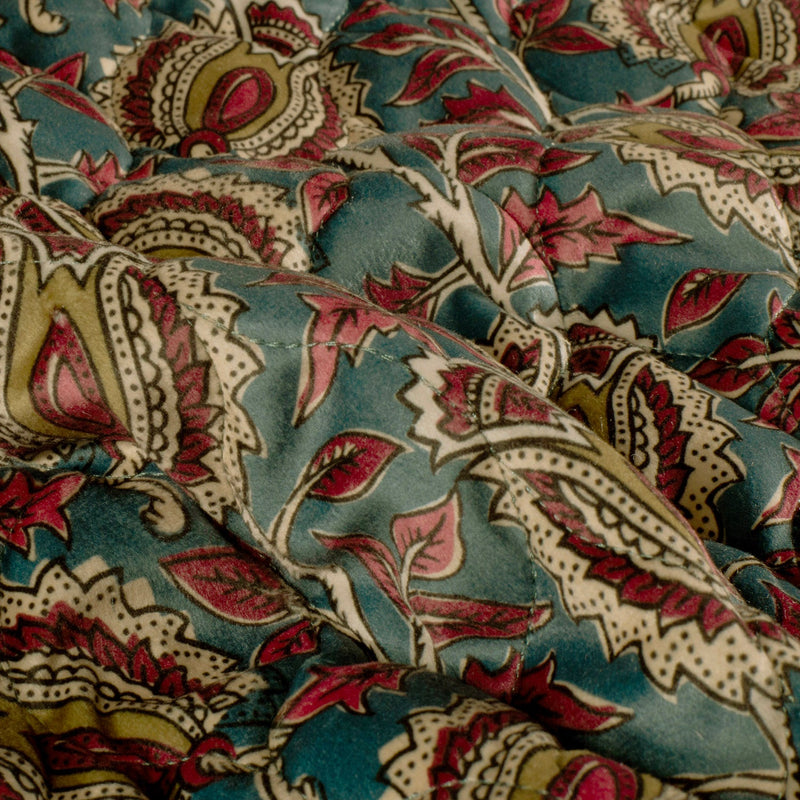 Tissu velours matelassé INDIENNES fleuries, nombreuses couleurs - STANDARD 100 OEKO-TEX - tissuspipi.com