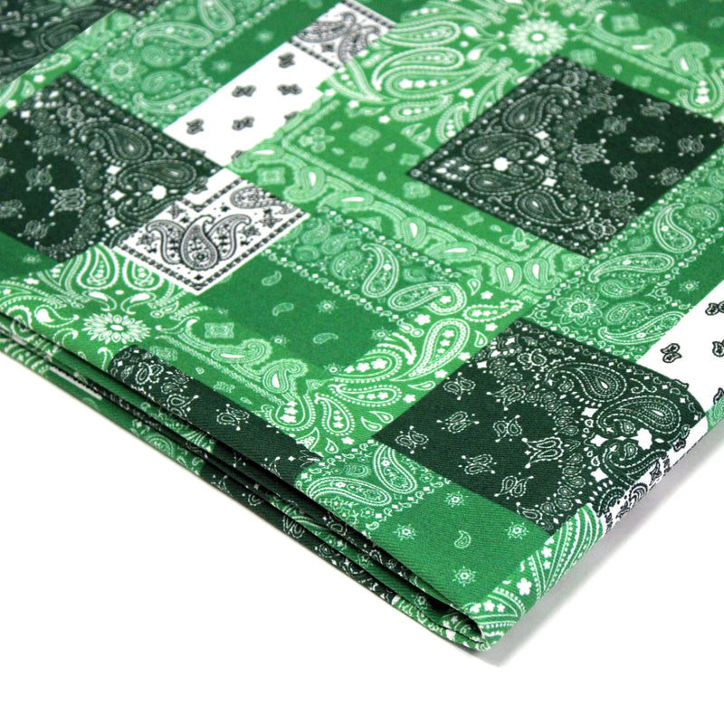 Tissu gabardine coton imprimée motif BANDANA paisley : nombreuses couleurs ! - OEKO-TEX STANDARD 100 - tissuspipi.com