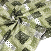 Tissu gabardine coton imprimée motif BANDANA paisley : nombreuses couleurs ! - OEKO-TEX STANDARD 100 - tissuspipi.com