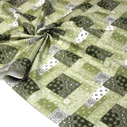 Tissu gabardine coton imprimée motif BANDANA paisley : nombreuses couleurs ! - OEKO-TEX STANDARD 100 - tissuspipi.com