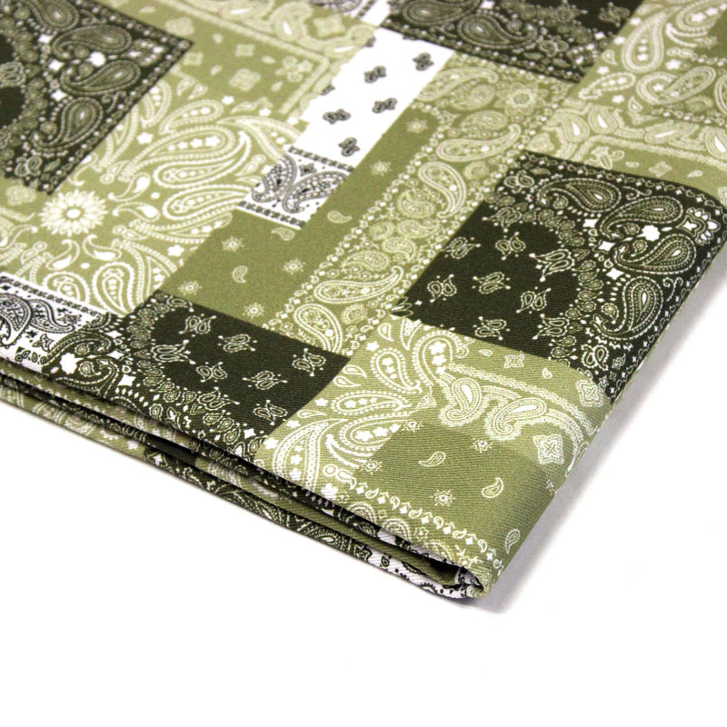 Tissu gabardine coton imprimée motif BANDANA paisley : nombreuses couleurs ! - OEKO-TEX STANDARD 100 - tissuspipi.com