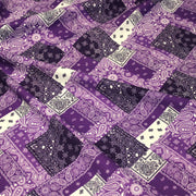 Tissu gabardine coton imprimée motif BANDANA paisley : nombreuses couleurs ! - OEKO-TEX STANDARD 100 - tissuspipi.com