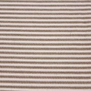 Tissu toile à matelas coton DOUARNENEZ – Rayures marron sur fond écru - tissuspipi.com