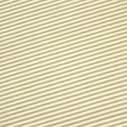Tissu toile à matelas de coton DOUARNENEZ aux fines rayures vert pomme, fond écru - tissuspipi.com