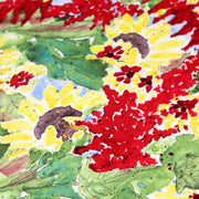 Tissu popeline coton fleurs & feuilles aux couleurs de l'automne - tissuspipi.com