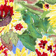 Tissu popeline coton fleurs & feuilles aux couleurs de l'automne - tissuspipi.com