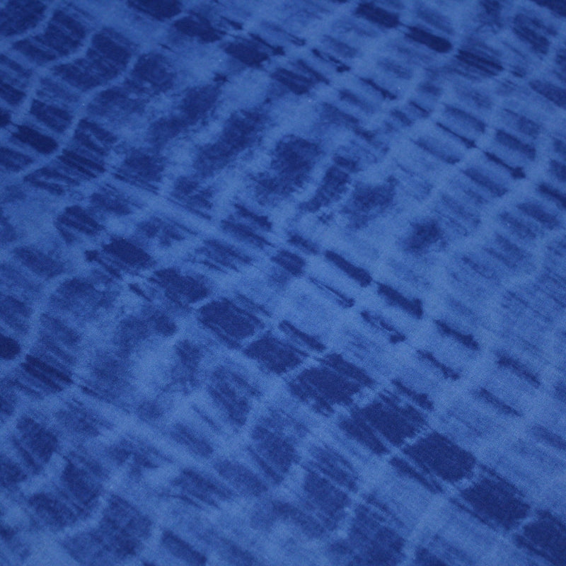 Tissu de coton tie & dye bleu roi - tissuspipi.com