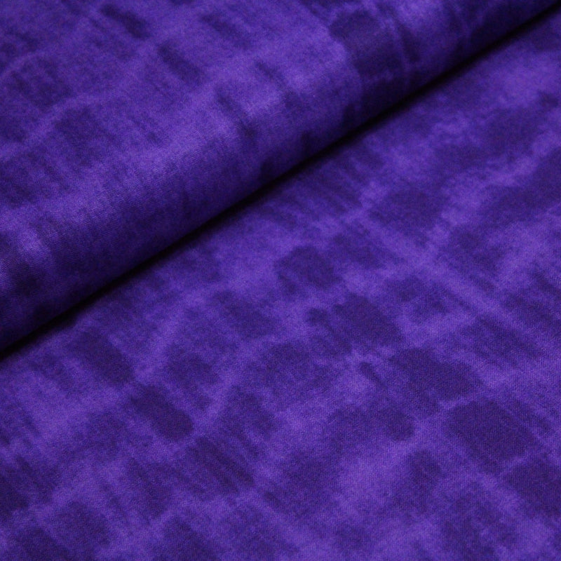 Tissu de coton tie & dye violet - tissuspipi.com