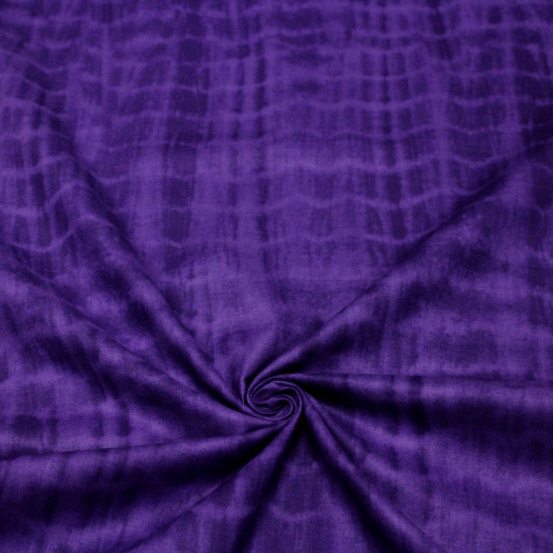 Tissu de coton tie & dye violet - tissuspipi.com