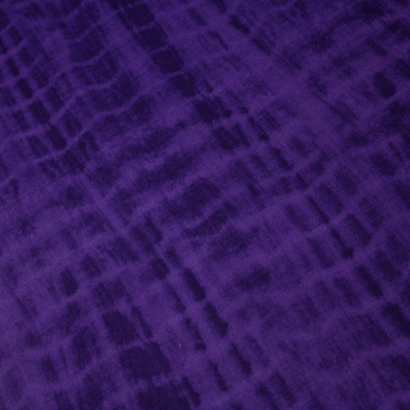 Tissu de coton tie & dye violet - tissuspipi.com