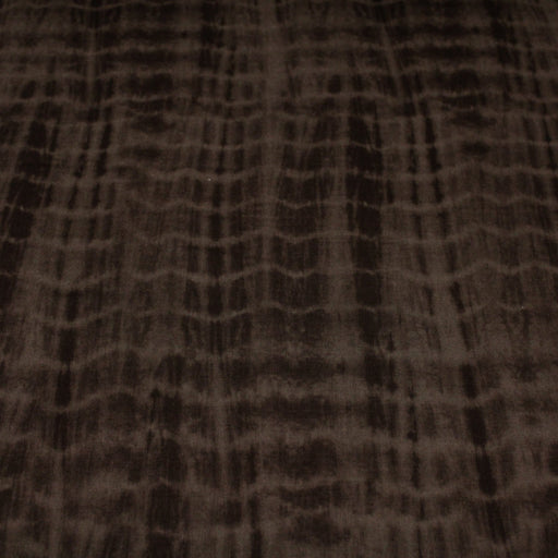 Tissu de coton tie & dye marron chocolat - tissuspipi.com