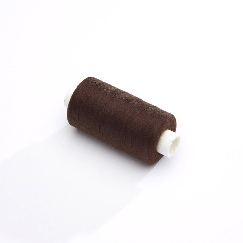 Bobine de fil marron chocolat - 500m - Fabrication française - Oeko - Tex - tissuspipi.com
