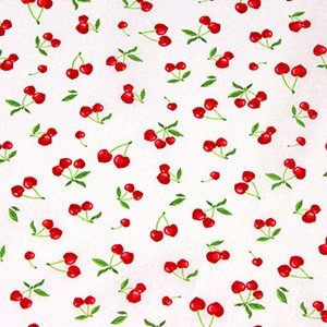 Tissu cotonnade LES PETITES CERISES - OEKO - TEX - tissuspipi.com