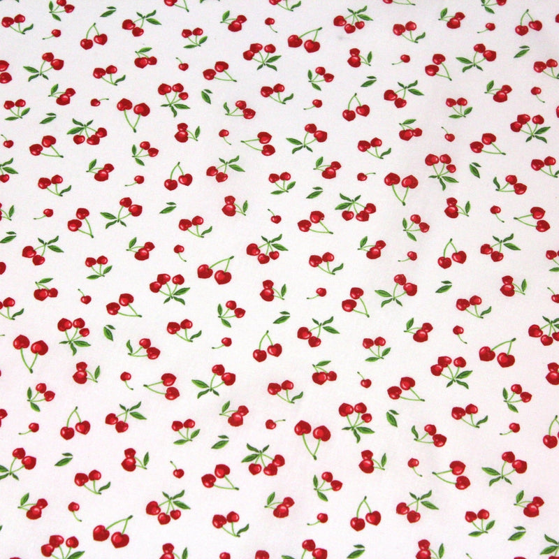 Tissu cotonnade LES PETITES CERISES - OEKO - TEX - tissuspipi.com