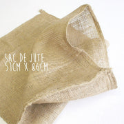 Sac de jute en toile naturelle, 51cm x 86cm - tissuspipi.com