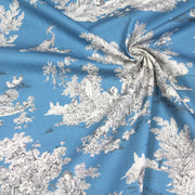 Tissu Toile de Jouy traditionnelle, nombreux fonds très colorés au choix, grande largeur 280cm - OEKO - TEX STANDARD 100 - tissuspipi.com