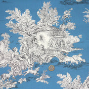 Tissu Toile de Jouy traditionnelle, nombreux fonds très colorés au choix, grande largeur 280cm - OEKO - TEX STANDARD 100 - tissuspipi.com