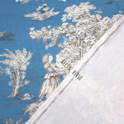 Tissu Toile de Jouy traditionnelle, nombreux fonds très colorés au choix, grande largeur 280cm - OEKO - TEX STANDARD 100 - tissuspipi.com