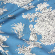 Tissu Toile de Jouy traditionnelle, nombreux fonds très colorés au choix, grande largeur 280cm - OEKO - TEX STANDARD 100 - tissuspipi.com